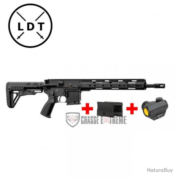 Pack AR-15 LDT 14.5" + Point Rouge Primary Arms 2 MOA + Montage Point Rouge sur Rail Picatinny