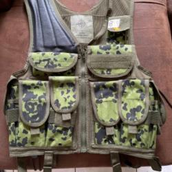 Gilet tactique camouflage Danois neuf : Airsoft, Paintball, Drill...