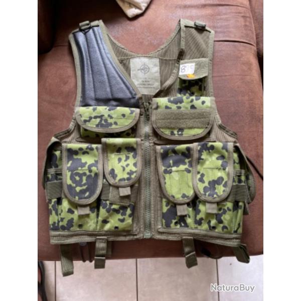 Gilet tactique camouflage Danois neuf : Airsoft, Paintball, Drill...