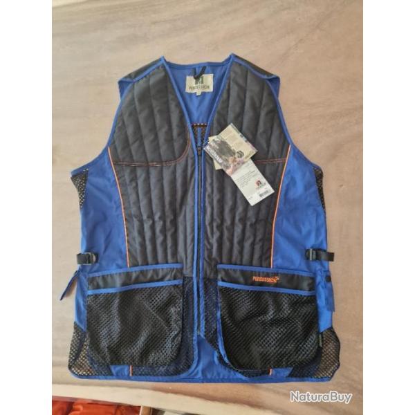 Gilet de tir Ball trap evo 3xl bleu