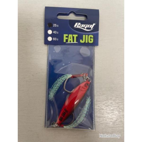 !! LEURRE JIG RAGOT FAT JIG 25gr COL RED BLACK