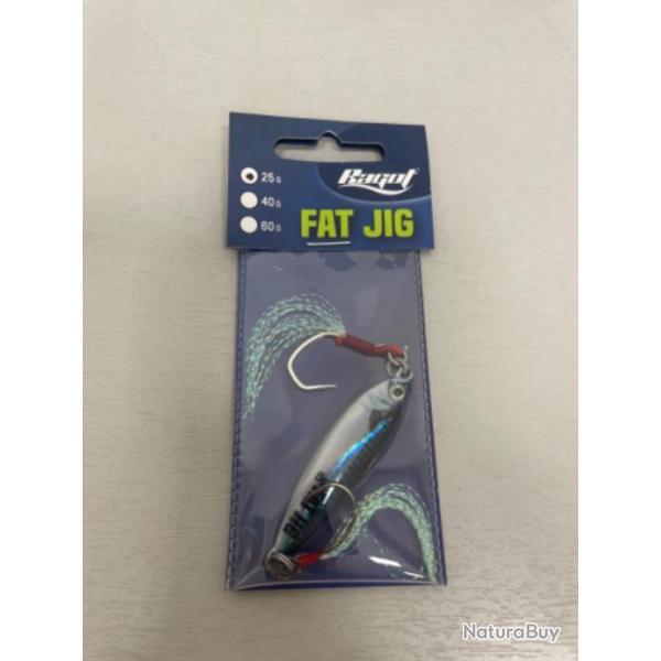 !! LEURRE JIG RAGOT FAT JIG 25gr COL MACKEREL BLUE