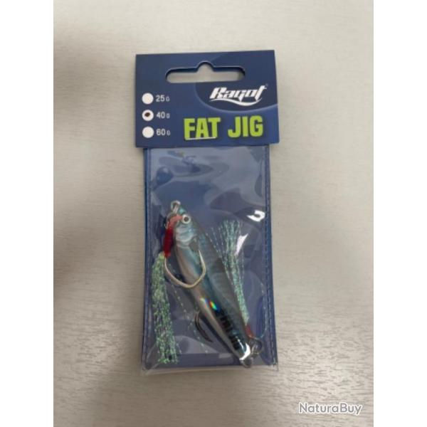 !! LEURRE RAGOT FAT JIG 40gr COL MACKEREL BLUE