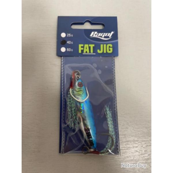 !! LEURRE RAGOT FAT JIG 40gr COL BLUE METAL