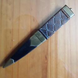 Couteau ecossais sgian dubh d'officier ww2