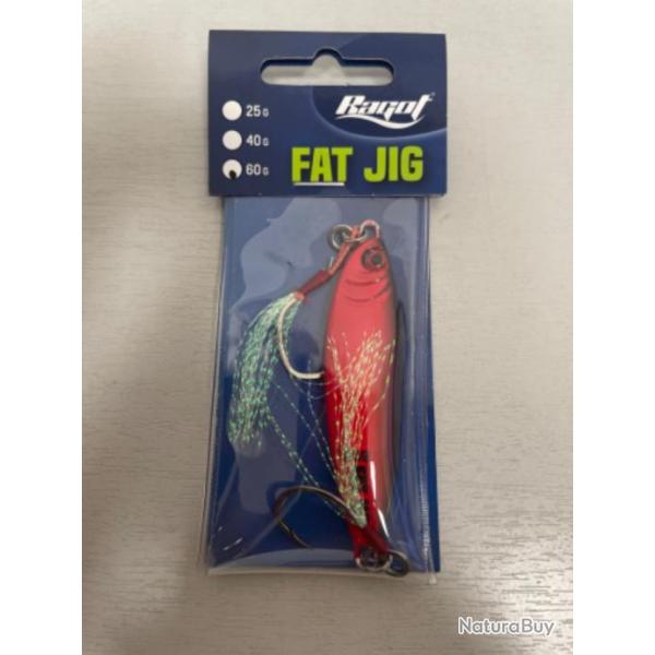 !! LEURRE RAGOT FAT JIG 60gr COL RED BLACK