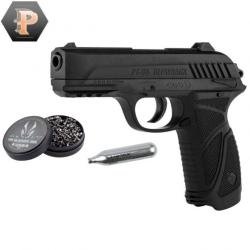 Pistolet Gamo PT-85 Blowback - 4,5 mm - CO2. Noir + plombs + capsules