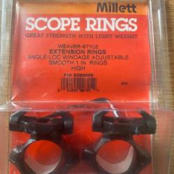 BF24 - Collier MILLETT Extension Angle-Loc 25,4mm Haut