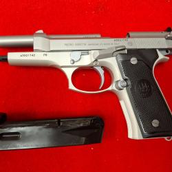 BERETTA 92 FS INOX NEUF CAL. 9X19 + 1 CHARGEUR  SUPPLEMENTAIRE + 50 BALLES 9X19 GECO OFFERTE