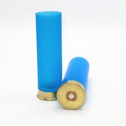 100 douille bleu translucide  calibre 12/70 neuf