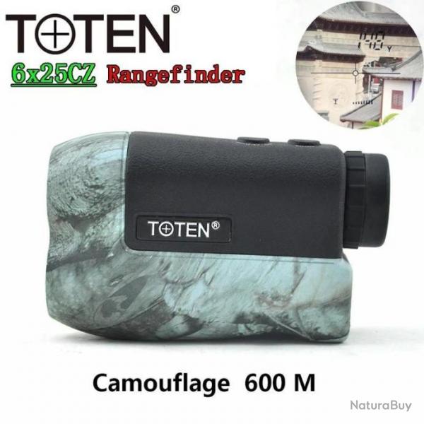 TOTEN Telemetre laser de Golf 6x25 Camouflage 600M paiement en 3 ou 4 fois -