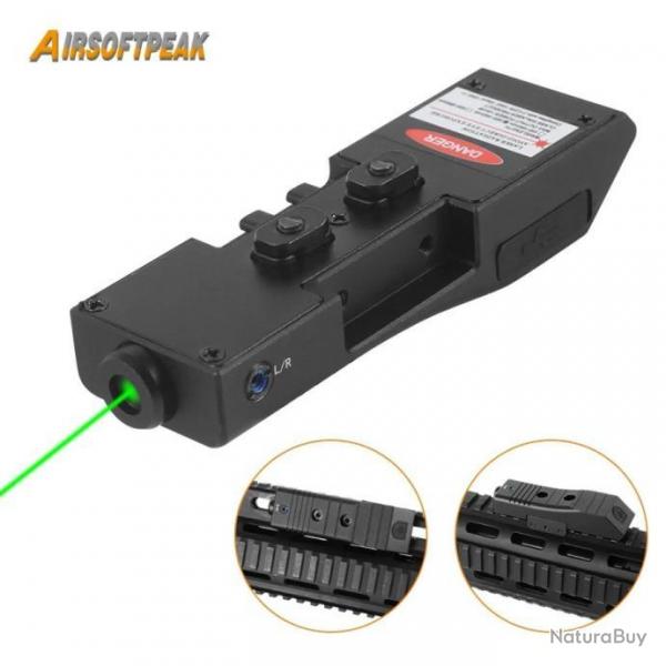 AirsoftPeak Pointeur Laser Vert Rail Picatinny Paiement en 3 ou 4 fois -