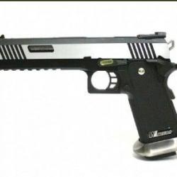 Hi-Capa 6'' Force A GBB - Canon Silver / Noir - WE