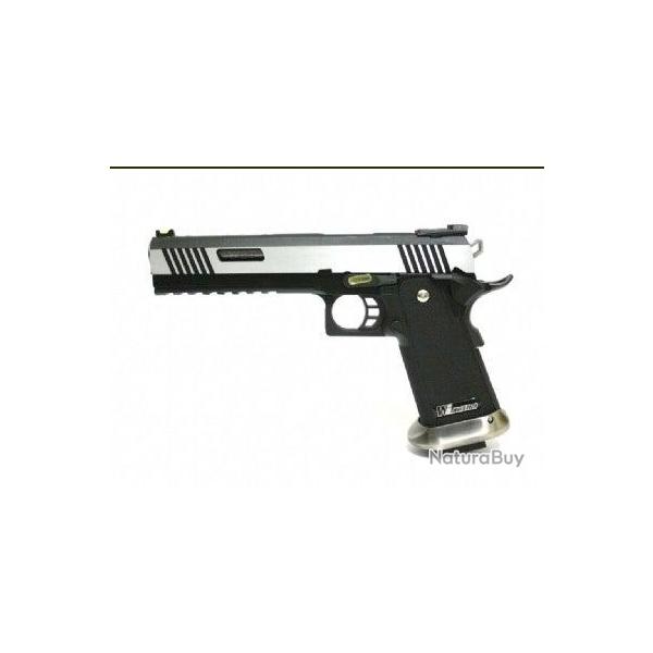 Hi-Capa 6'' Force A GBB - Canon Silver / Noir - WE