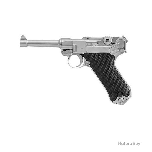 Luger P08 4" GBB - Silver - WE