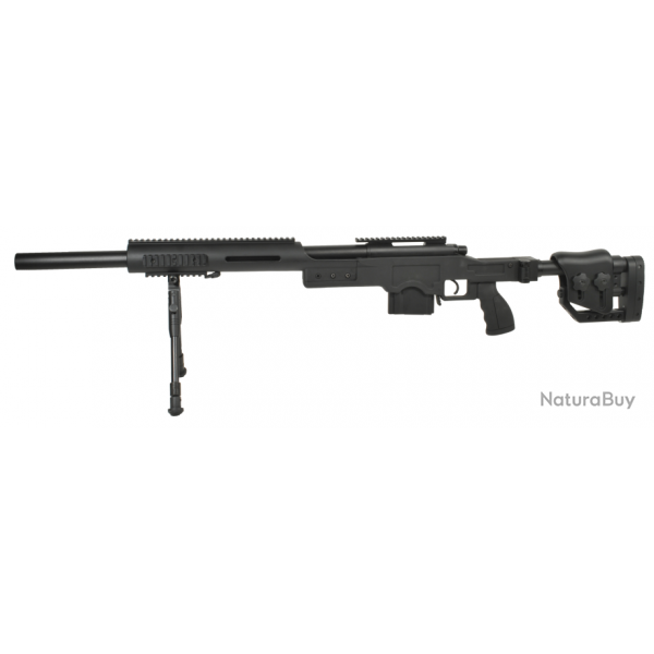 Fusil de prcision SAS 10 avec bipied - Noir - Swiss Arms/Well