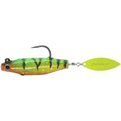 Leurre Souple Dartspin Pro Int Wght 2" FIRE TIGER/CHART