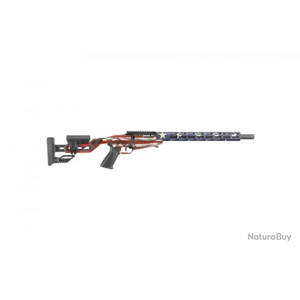 CARABINE RUGER PRECISION RIMFIRE DRAPEAU AMERICAN DRAPEAU AMERICAN 22LR 46CM 10 COUPS FILETE