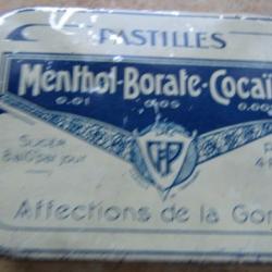 boite cachet médicament cocaine pharmacie mal de gorge pastille