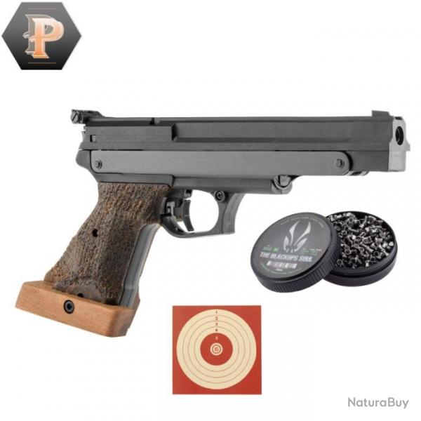 Pistolet de comption Gamo COMPACT Droitier + plombs + cibles