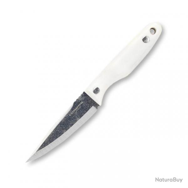 Couteau Condor Hawthorne White Manche Micarta Lame Acier Carbone 1095 Etui Kydex CTK82483HC