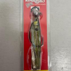 !! LEURRE HYPERLASTICS DARTSPIN PRO FOOTBALL 114mm col GLASS MINNOW SILVER