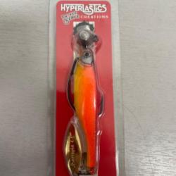 !! LEURRE HYPERLASTICS DARTSPIN PRO FOOTBALL 114mm col SUNSET GOLD