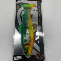 Leurre 4D LINE THRU TROUT 20cm/98g  Savage gear vert jaune rose