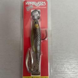 !! LEURRE HYPERLASTICS DARTSPIN PRO FOOTBALL 4.5'´ col BLACK SHINER SILVER