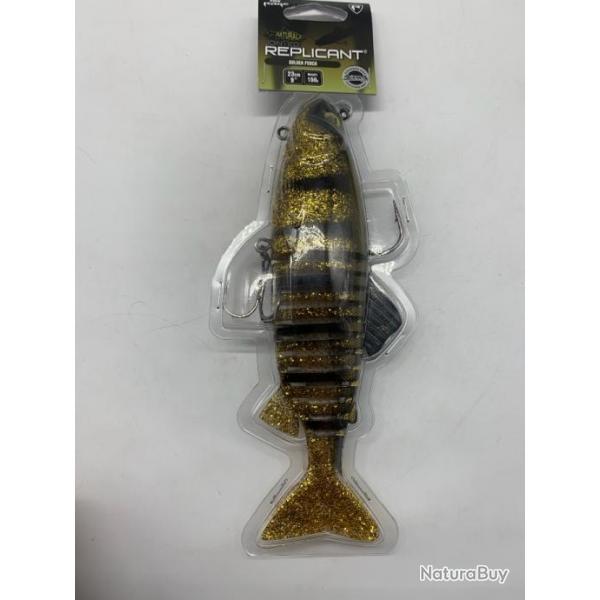 leurre souple replicant jointed fox rage golden perch 23cm 150g