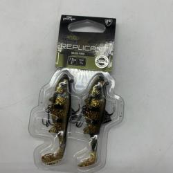 lot de deux leurres souples replicant wobble fox rage golden perch 7,5 cm 11g