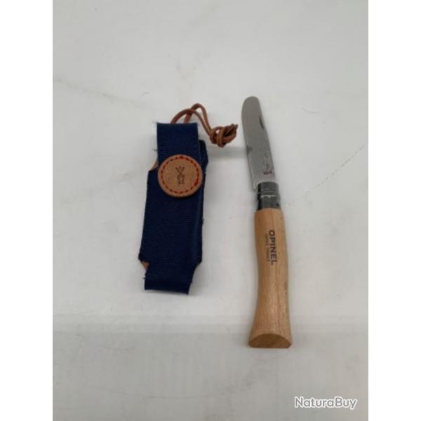 Couteau OPINEL 8cm  mon premier opinel pic nic + tui