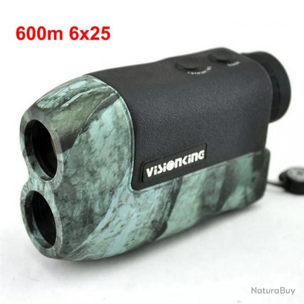 Tlmtre 6x25 Laser 600m Distance Chasse Golf Outdoor Visionking