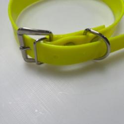 Collier pour chien fluo jaune