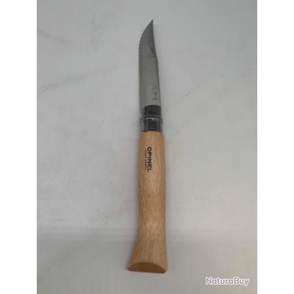 Couteau OPINEL n12 lame crante 12cm cuisine