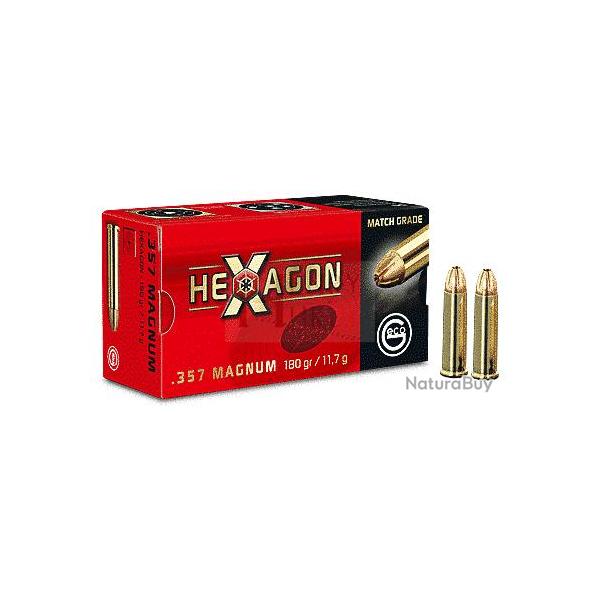 GECO 357 MAGNUM HEXAGON 180GR X50