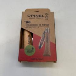 Couteau OPINEL n06, Éplucheur de poche, acier inox