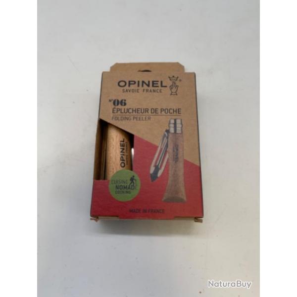 Couteau OPINEL n06, plucheur de poche, acier inox