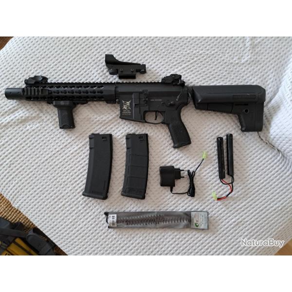 Delta Armory airsoft gun M4 AR15 KeyMod 10" PREDATOR Charlie Black