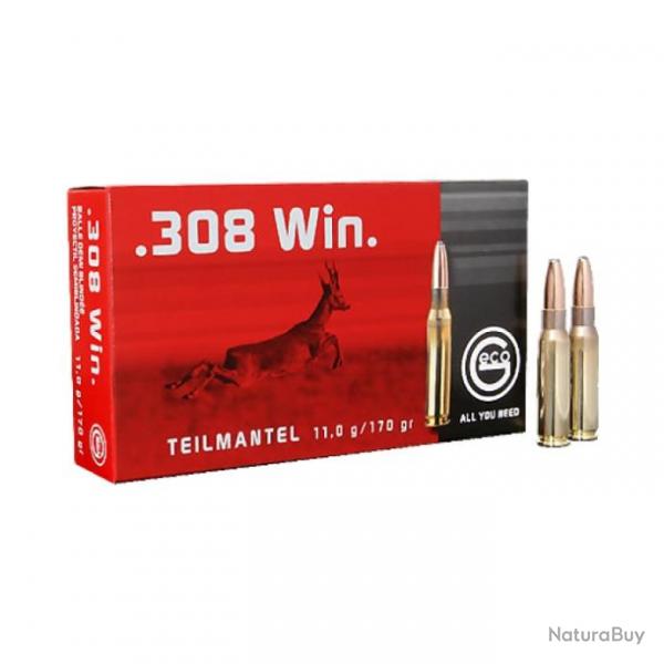 Balles Geco TM Demi-blinde - Cal. 308 Win. - 308 Win MAG / Par 1