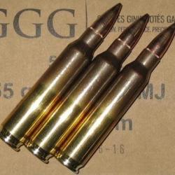 CARTOUCHE GGG 55GR FMJ CAL. 223REM X1000