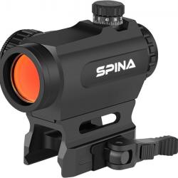 SPINA OPTICS Viseur Point Rouge Red Dot 1x20mm Airsoft 2 MOA 11 Niveaux de Luminosité