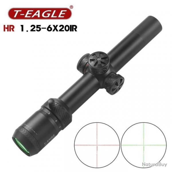 T-Eagle Lunette De Vise 1.25-6x20 IR Paiement en 3 ou 4 fois -