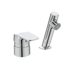 Combiné mitigeur de lavabo Ideal Standard Cerasprint avec douchette chromé Ideal standard