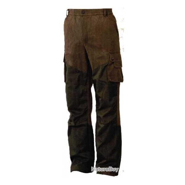 PANTALON FACON CUIR VIEILLI NYLON VERT FARM LAND