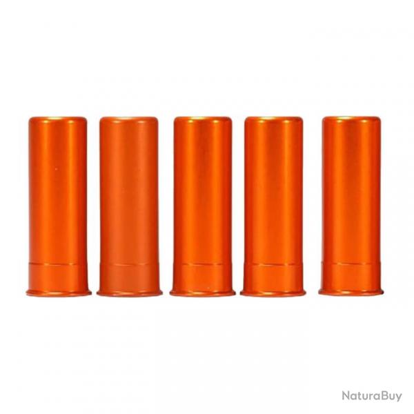 5 douilles amortisseur "Snap cap" cal. 12 en aluminium - A-Zoom - Orange