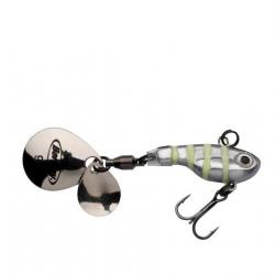 Leurre BERKLEY Pulse Spintail 9g Glow Silver Zebra