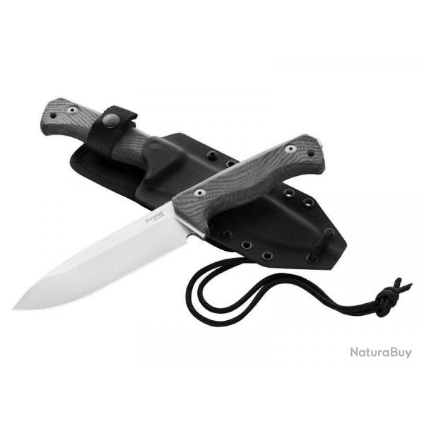 Poignard LionStell "T6" CPM-3V, Manche micarta noir [Lionsteel]