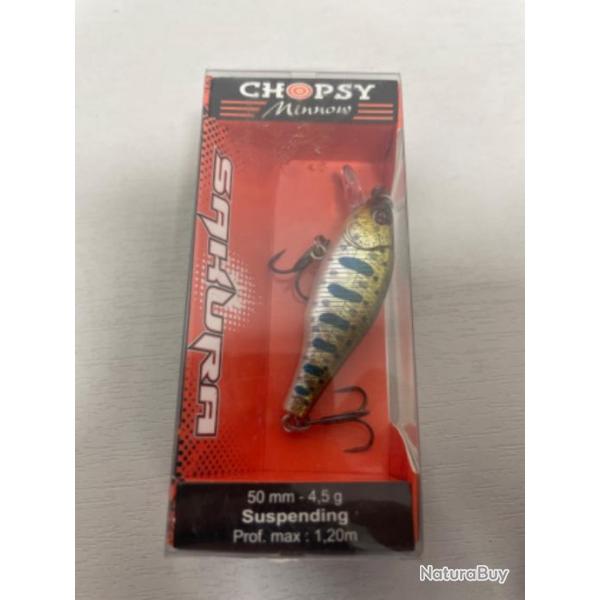 !! LEURRE SAKURA CHOPSY MINNOW 50mm col HOLO TROUT