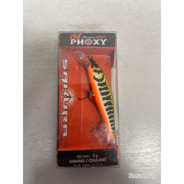 !! LEURRE SAKURA FLAT PHOXY MINNOW HW 60mm col BROWM VAIRON